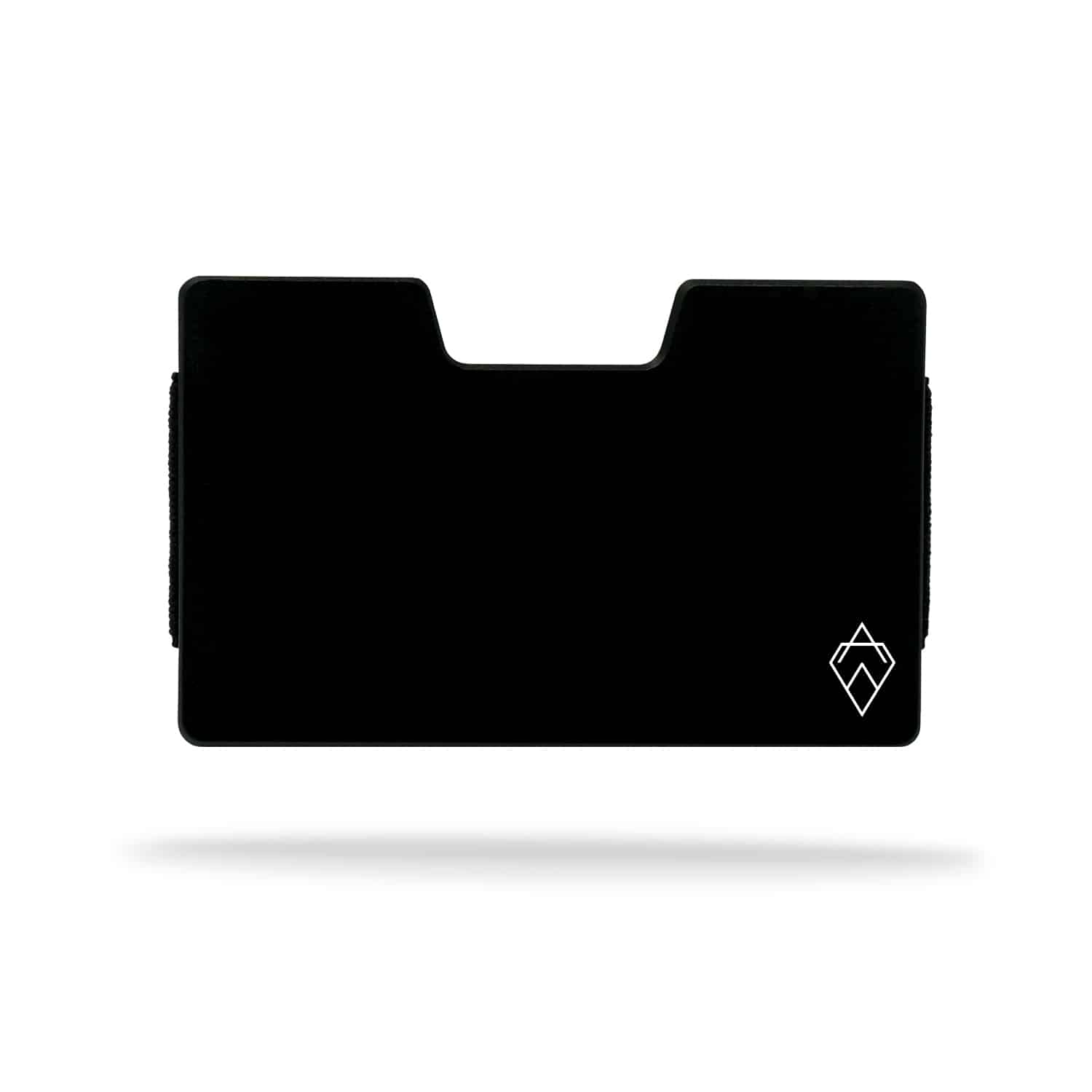 matte black RFID blocking credit card holder wallet with money clip
